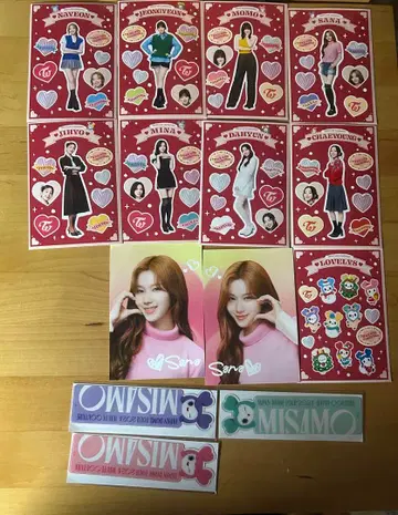 TWICE 크리스마스 한정판 엽서 미사모 클리어 책갈피