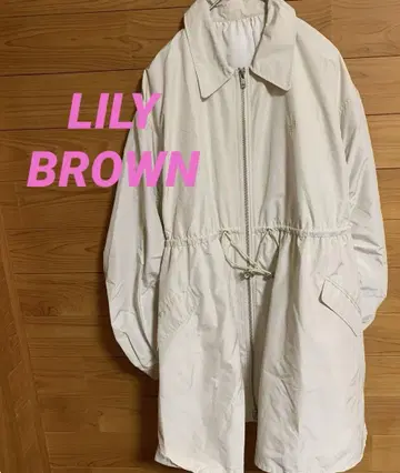 [시착만 한 상품] LILY BROWN 지퍼 볼륨 코트 원피스 화이트