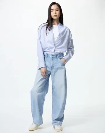 UNIQLO 유니클로 배기 커브진 데님