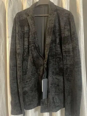 미사용 새상품 토네이도 마트 골지 플로키 자켓 라메 블랙 L