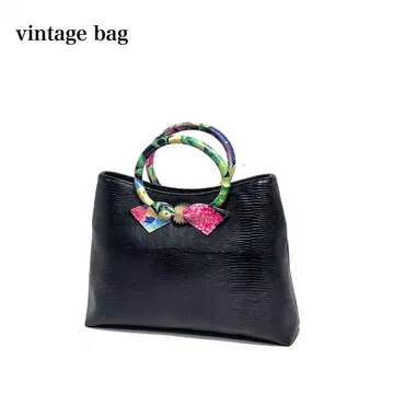 [새상품급] vintage bag/리자드 엠보/핸드백