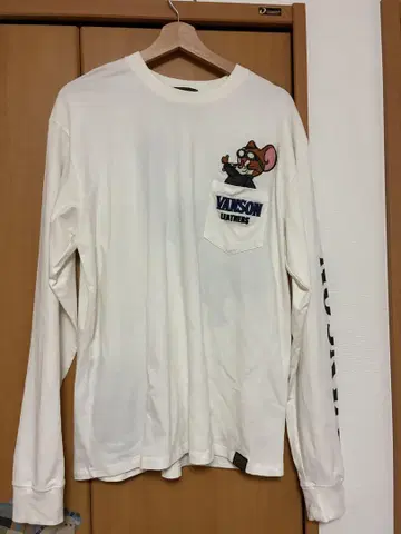vanson 톰과 제리 롱 슬리브 티셔츠 XL