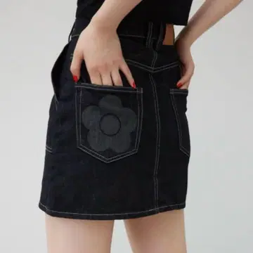 MARY QUANT 아줄 데님 스커트 / M 사이즈