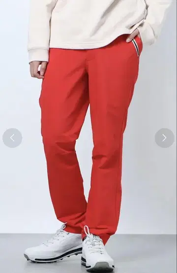 새상품급! le coq sportif 르꼬끄 골프 팬츠 남성용 빨간색
