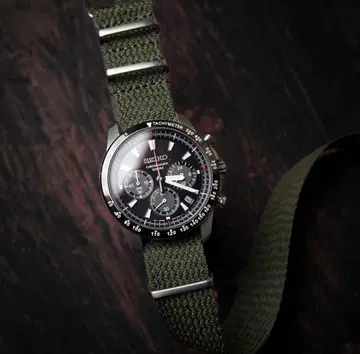 SEIKO 6T63-00D0 크로노그래프 + NATO Perlon