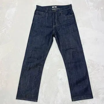 UNIQLO U 셀비지 레귤러 핏 청바지 데님 W30