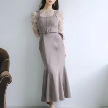 snidel 코르셋 머메이드 점프 스커트 S 사이즈 그레이 그레이지