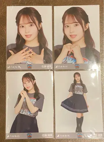 노기자카46 생사진 39th 언더 라이브 T셔츠 4종 컴프 사토 리카