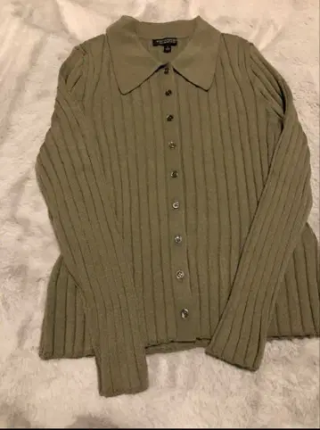 메리노울 니트 폴로 바나나리퍼블릭 카라 부착 가디건 카라 부착