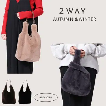2WAY 토트백 ] 베이지 브라운