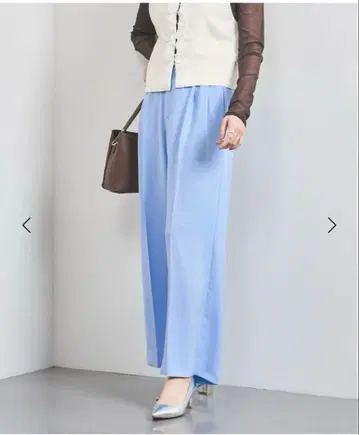 UNITED ARROWS 2턱 와이드 팬츠 34 사이즈 (XS)