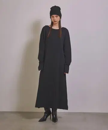 MIELI INVARIANT 글리터 도트 니트 드레스