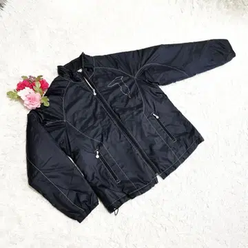 [ TRUSSARDI ] 트루사르디(42) 나일론 자켓 블랙