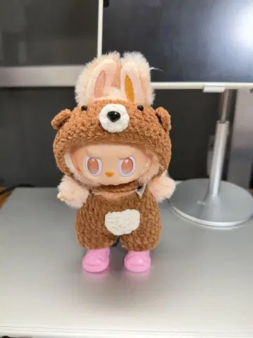 Labubu 의류 포근곰돌이 세트 (브라운) 2점 세트