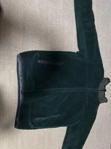 다크 그린 플리스 자켓