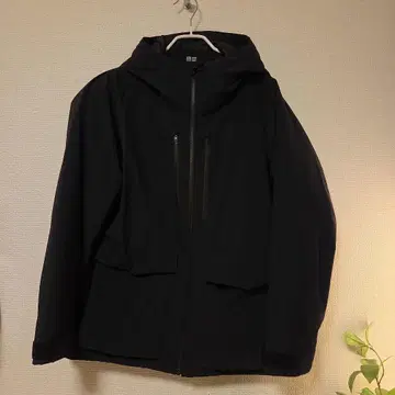 UNIQLO 하이브리드 다운 파카 블랙 유니클로