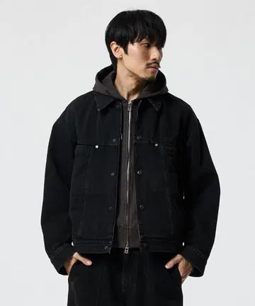 STUDIOUS BLEACH OVERDYE DENIM JACKET