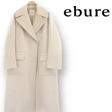 ebure 에브르 슈퍼 100S 비버 멜톤 롱 코트 울