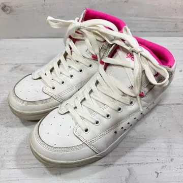 그래비스 스니커즈 미들컷 신발 화이트 여성용 23cm