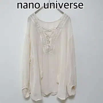 nano universe 나노 유니버스 긴팔 블라우스 베이지