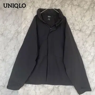 유니클로 윈드프루프 스탠드 블루종 XL 블랙 방한용 무지
