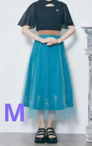 시마무라 치하루 안나와 눈의 여왕 엘사 롱 스커트 M 사이즈