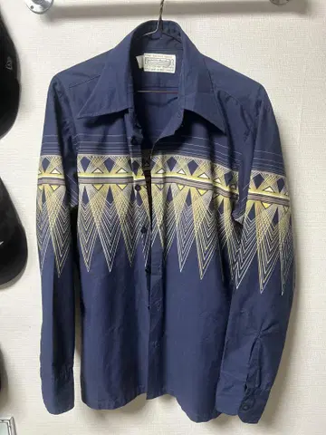 Sears 패턴 셔츠 네이비 셔츠
