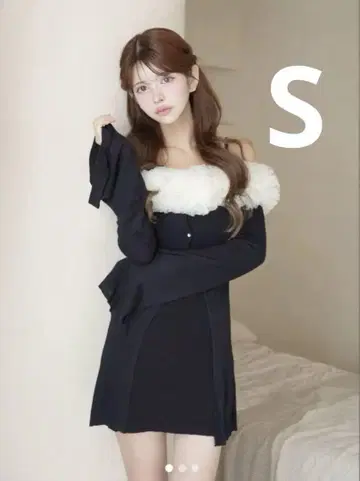 [ S 사이즈 ] Randy 튤 오프숄더 비대칭 원피스