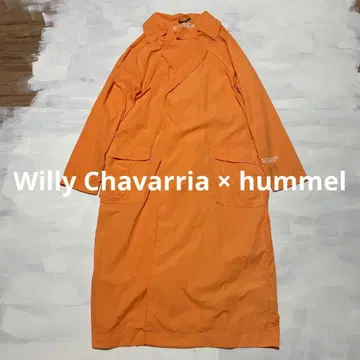 Willy Chavarria x hummel 트렌치코트 오렌지