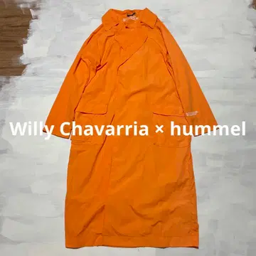 Willy Chavarria x hummel 트렌치코트 오렌지