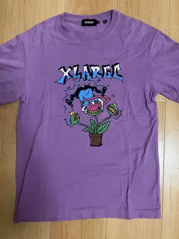 XLARGE 퍼플 그래픽 T셔츠 M