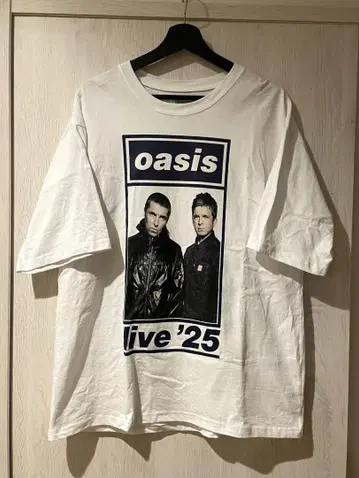 oasis live '25 티셔츠 화이트 XL