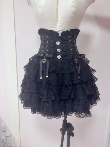 리즈리사 블랙 스커트 지뢰계 양산형