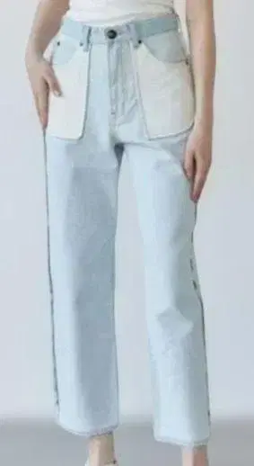 ALEXIA STAM 인사이드 아웃 스트레이트 데님 사이즈 1(S)