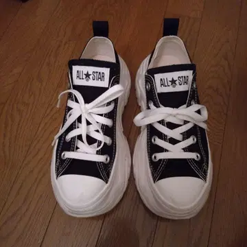 ALL STAR 블랙/화이트 로우컷 스니커즈