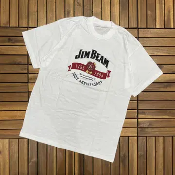 컨디션 최상 레어 90s JIM BEAM 200주년 크루넥 반팔 T셔츠