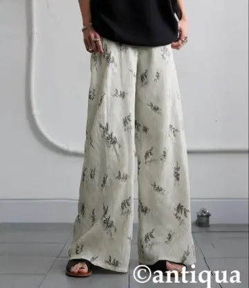 새상품 antiqua 안티카 보타니컬 팬츠 와이드 팬츠 / ZARA 자라