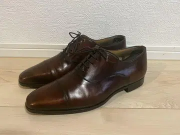 Magnanni 브라운 가죽 드레스 신발 스트레이트 팁 40