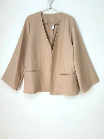 루엘레 슬릿 슬리브 노카라 자켓/S