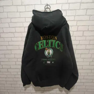 NBA BOSTON CELTICS 셀틱스 블랙 속기모 후드티