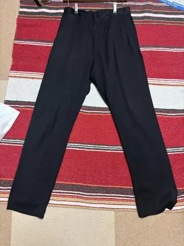 50s black rayon gabardine slacks
