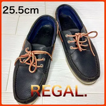 REGAL 데크 슈즈 25.5cm 블랙