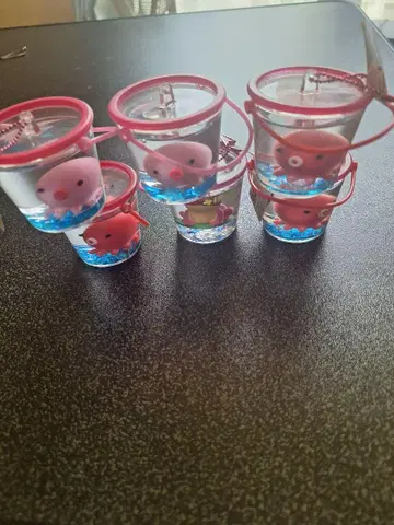 바다와 강 생물 피규어 6세트