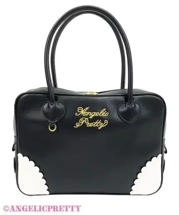 Angelic Pretty Fancy 스쿨 레슨 백 블랙 화이트