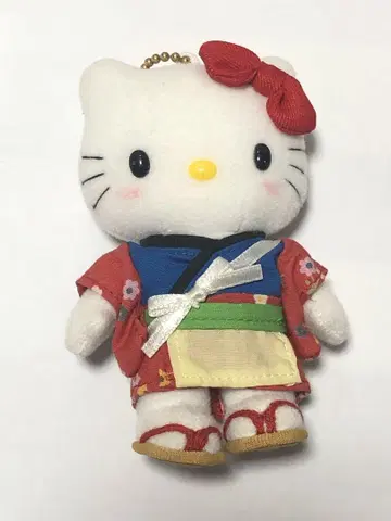 헬로키티 구마모토 한정판 오테모얀 봉제 인형 마스코트
