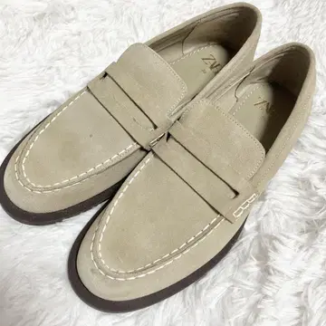 새상품급 ZARA 로퍼 스웨이드 신발 여성용 36 사이즈