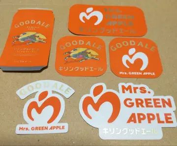 굿에일 x Mrs. GREEN APPLE 오리지널 스티커 8장 세트 1