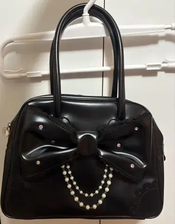 엔젤릭 프리티 보석 리본 보스턴 백 블랙