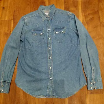 락 마운트 데님 웨스턴 셔츠