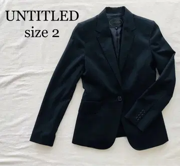 UNTITLED 실크 혼방 테일러드 자켓 사이즈 2